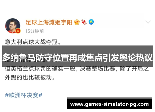 多纳鲁马防守位置再成焦点引发舆论热议